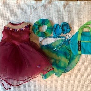 American girl doll ballerina set